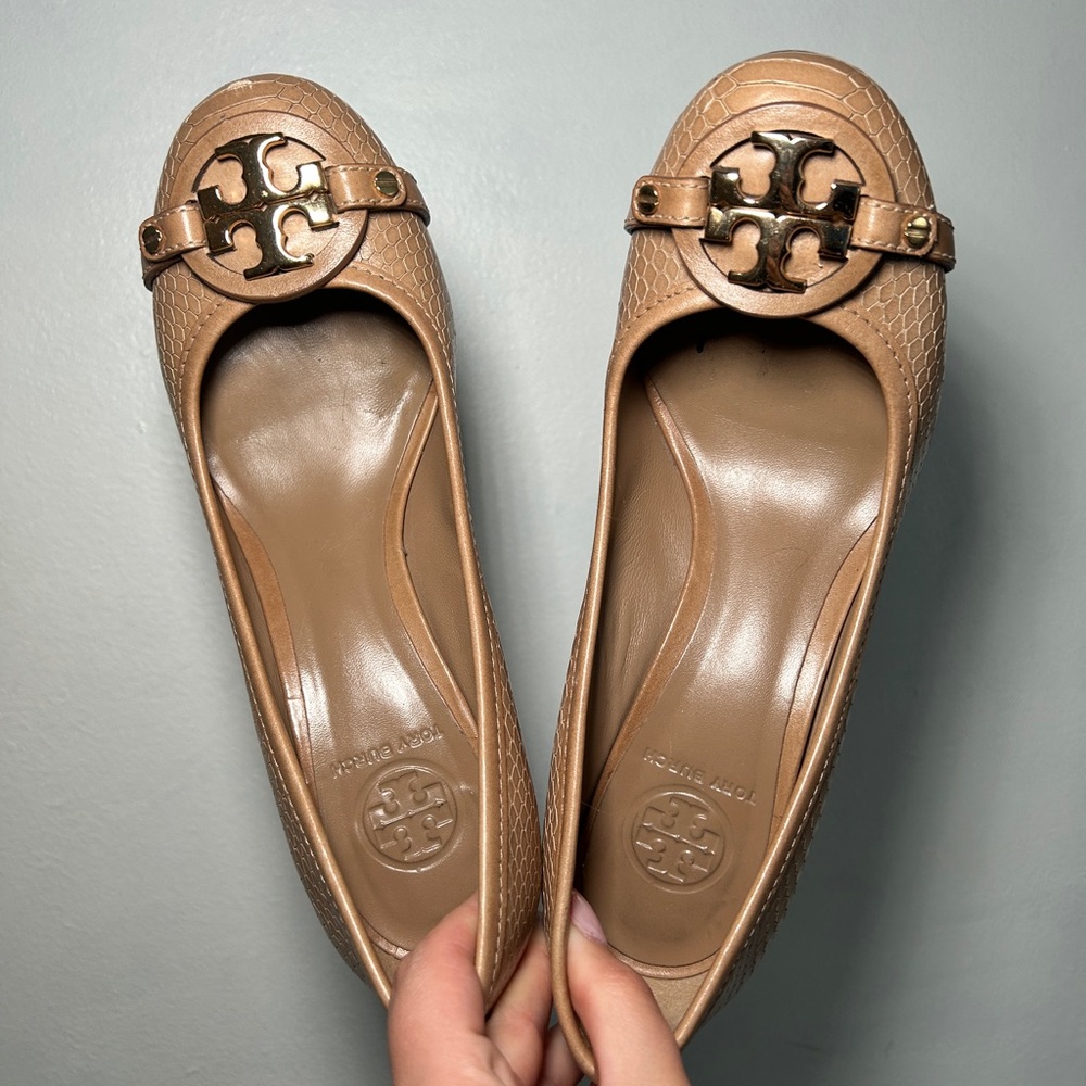 Tory Burch Tan Ballet Heels